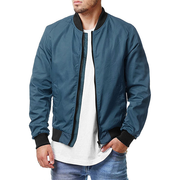 New Men's Pilot Jacket Spring Autumn Casual Fashion Large Men's Zipper Jacket 5XL