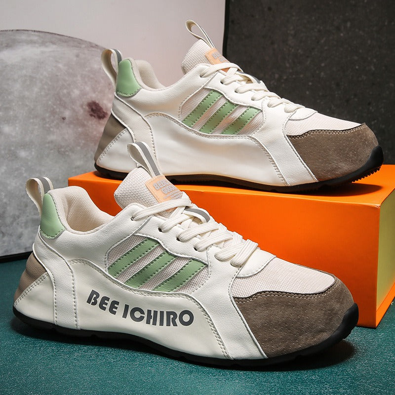 Men's Shoes Colorful Package Bottom Shoes Comfortable Leather Inside High Casual Sports Trend