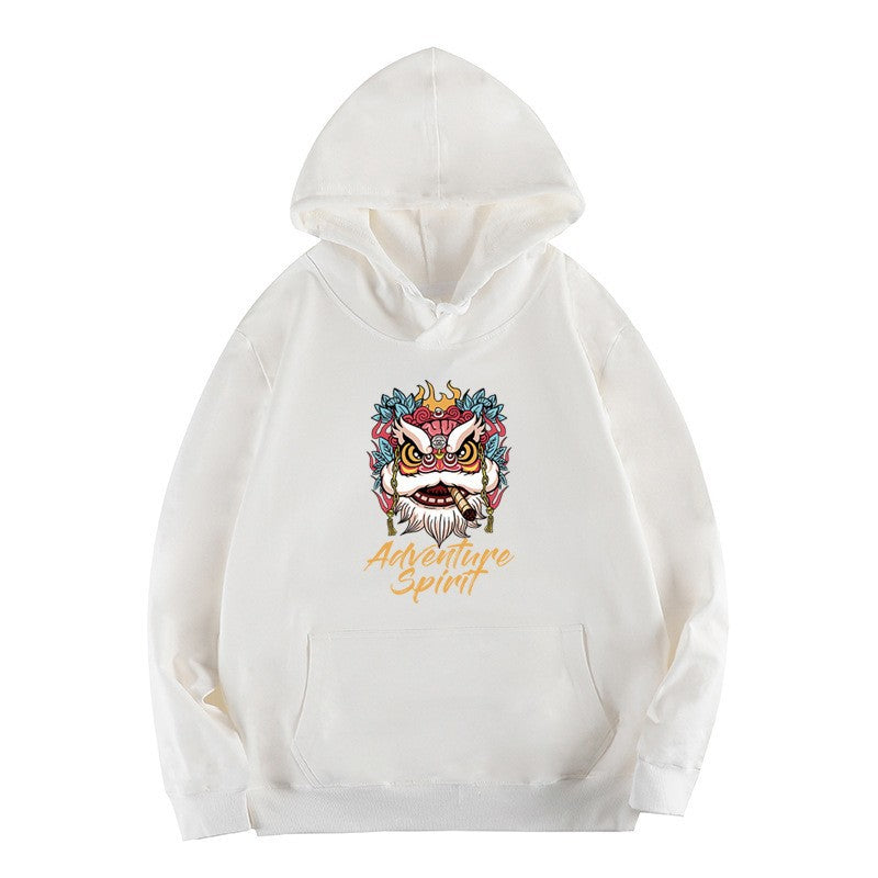 Mena Sweater Hooded Spring and Autumn Ins Trendy Brand New China Chic Lovers Autumn and Winter Plush Coat