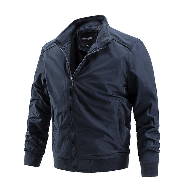 Chaqueta fina para hombre, abrigo de primavera y otoño, cazadora informal grande, ropa de moda coreana para hombre