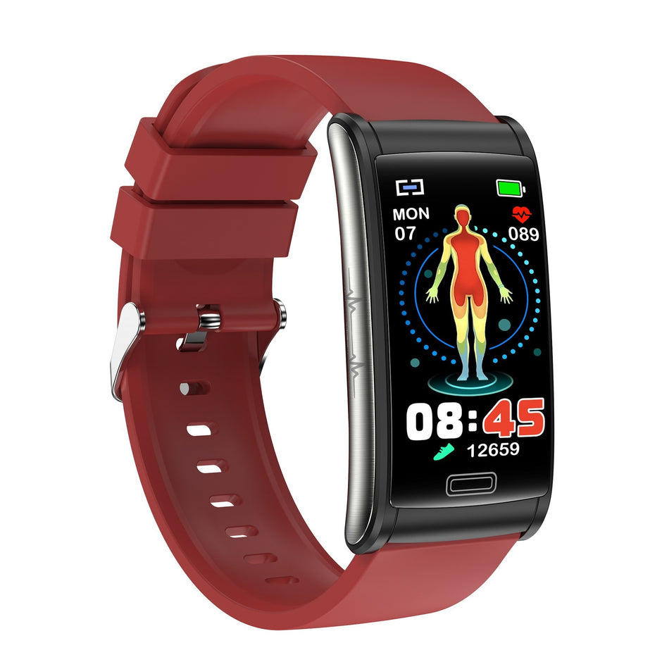 E600 1.47-inch Full touch screen Egg roll smartwatch ECG blood glucose oxygen health fitness E600 smart watch band Bracelet