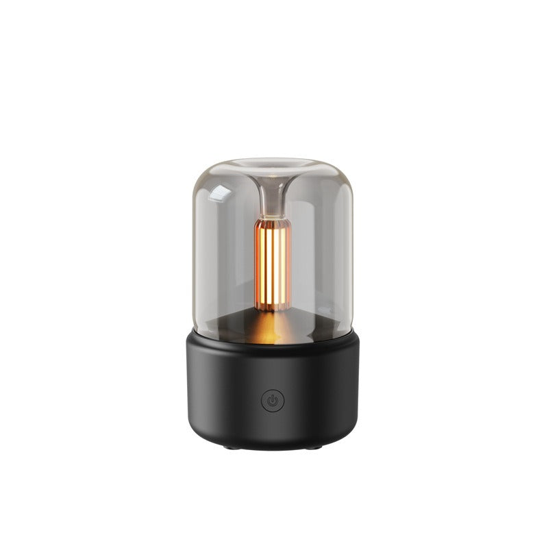 Candlelight Aromatherapy Machine Home Atmosphere Light Essential Oil Diffuser Desktop Silent Humidifier