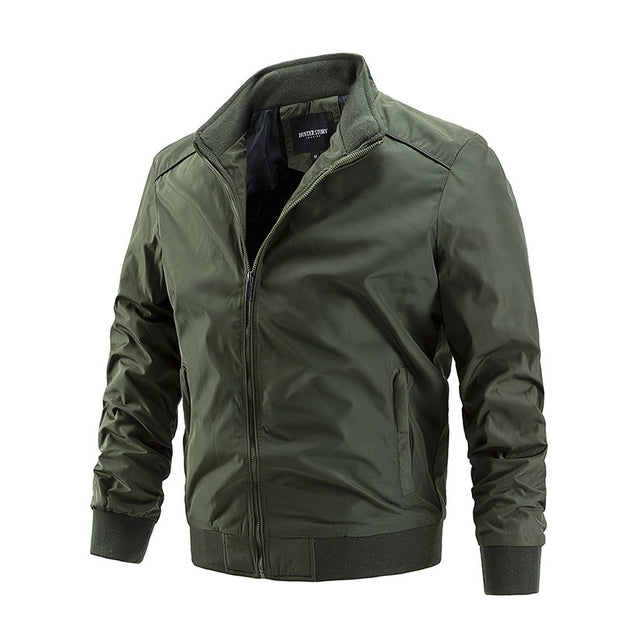 Chaqueta fina para hombre, abrigo de primavera y otoño, cazadora informal grande, ropa de moda coreana para hombre