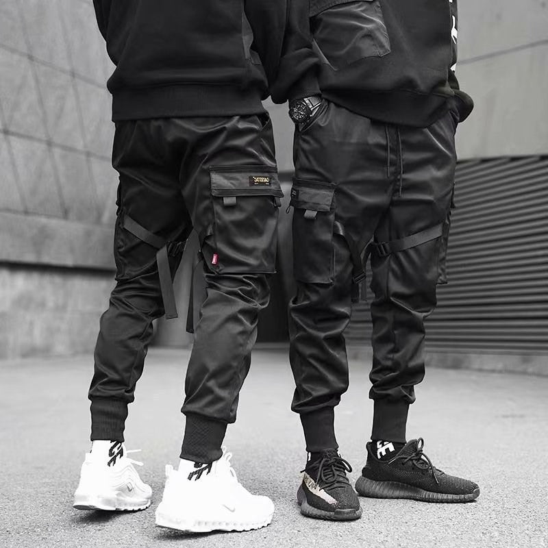 Ins super hot pants China-Chic concealer leggings large pocket casual loose fashion brand overalls