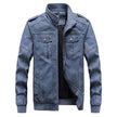 New Autumn and Winter Men's Leather Jacket Motorcycle Baseball Jacket Plus Size