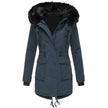 Thickened women's cotton jacket, women's cotton jacket, winter coat, parka jacket, fur collar jacket, winter coat
