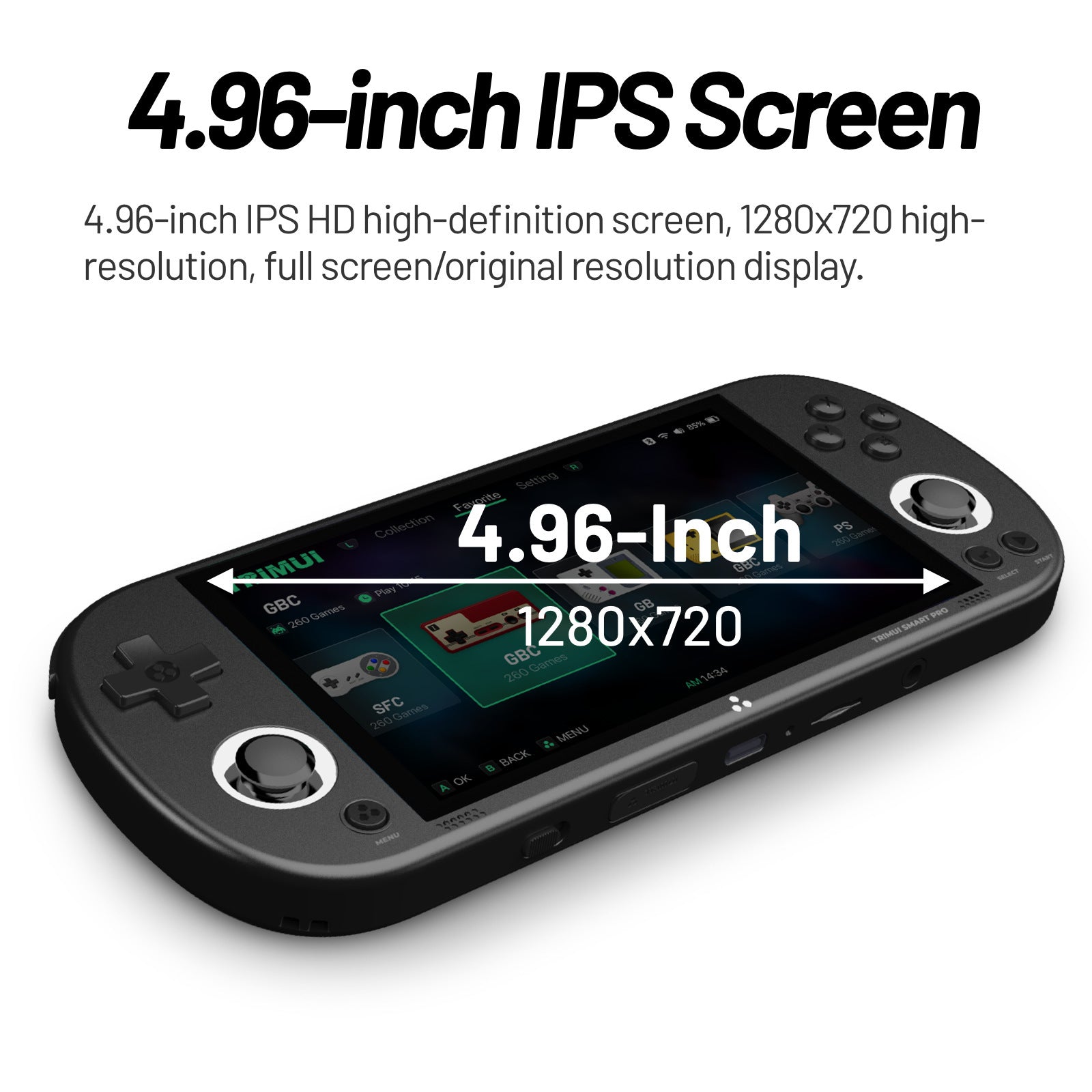 5-inch high-definition wireless open-source mini PS1 handheld game console