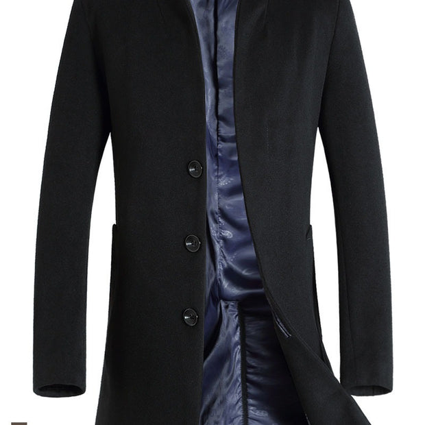 Abrigo de lana para hombre, abrigo cortavientos de lana informal europeo y americano, talla grande M-6XL en stock