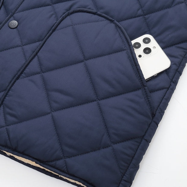 Men's Down Cotton Liner Short Winter Clothing New Middle-Aged And Old Large Cotton Padded Jacket With Velvet Thickened Cotton Padded Jacket For Father