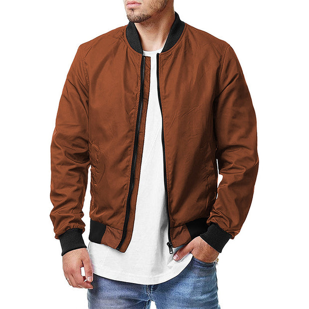 New Men's Pilot Jacket Spring Autumn Casual Fashion Large Men's Zipper Jacket 5XL