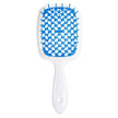 Peine de masaje hueco en forma de panal, peine de rejilla para cabello liso, peine de doble propósito para cabello liso seco y húmedo, peine para peinar cabello rizado y esponjoso