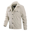 New Men's Corduroy Plush Jacket Fashion Casual Coat Fashion Men's Wear