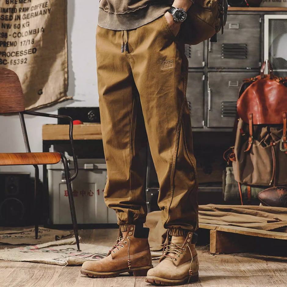 American heavy weight retro work pants men's autumn and winter loose fitting oversized men's casual pants autumn trendy brand