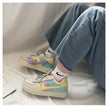 Spring Korean xue sheng ban xie wang Red Little Daisy Sports Shoes White Shoes Woman Shoes Sneakers