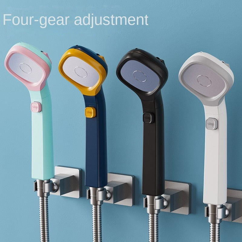 New Four-Speed Water-Stop Spray Gun Home Shower Shower Head Shower Head Pressurized Shower Czech Shower Head