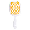 Peine de masaje hueco en forma de panal, peine de rejilla para cabello liso, peine de doble propósito para cabello liso seco y húmedo, peine para peinar cabello rizado y esponjoso