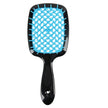 Peine de masaje hueco en forma de panal, peine de rejilla para cabello liso, peine de doble propósito para cabello liso seco y húmedo, peine para peinar cabello rizado y esponjoso