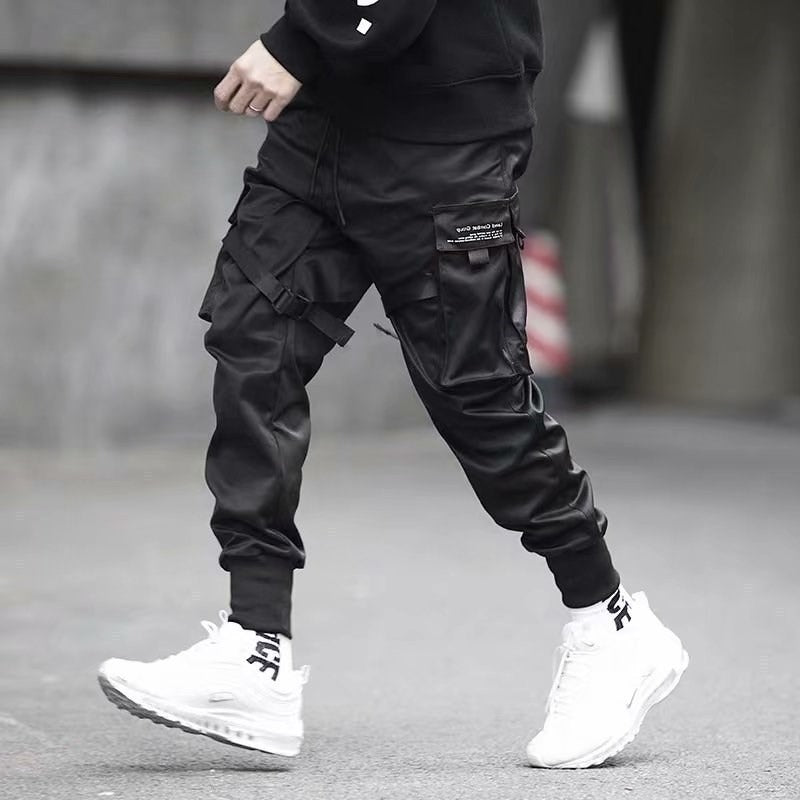 Ins super hot pants China-Chic concealer leggings large pocket casual loose fashion brand overalls