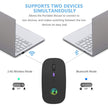 Wireless Mouse Bluetooth RGB Rechargeable Mouse Wireless Computer Silent Mause LED Backlit Ergonomic Gaming Mouse For Laptop PC