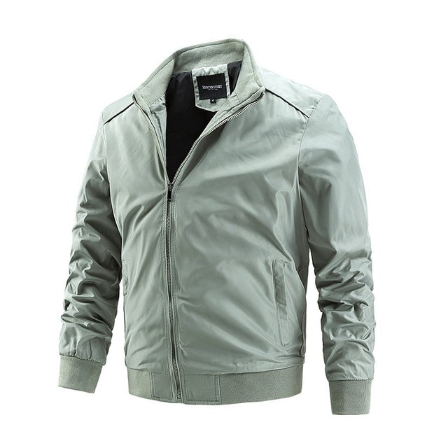 Chaqueta fina para hombre, abrigo de primavera y otoño, cazadora informal grande, ropa de moda coreana para hombre