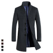 men's woolen coat, European and American casual woolen windbreaker coat, large M-6XL in stock