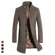 men's woolen coat, European and American casual woolen windbreaker coat, large M-6XL in stock