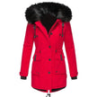 Thickened women's cotton jacket, women's cotton jacket, winter coat, parka jacket, fur collar jacket, winter coat