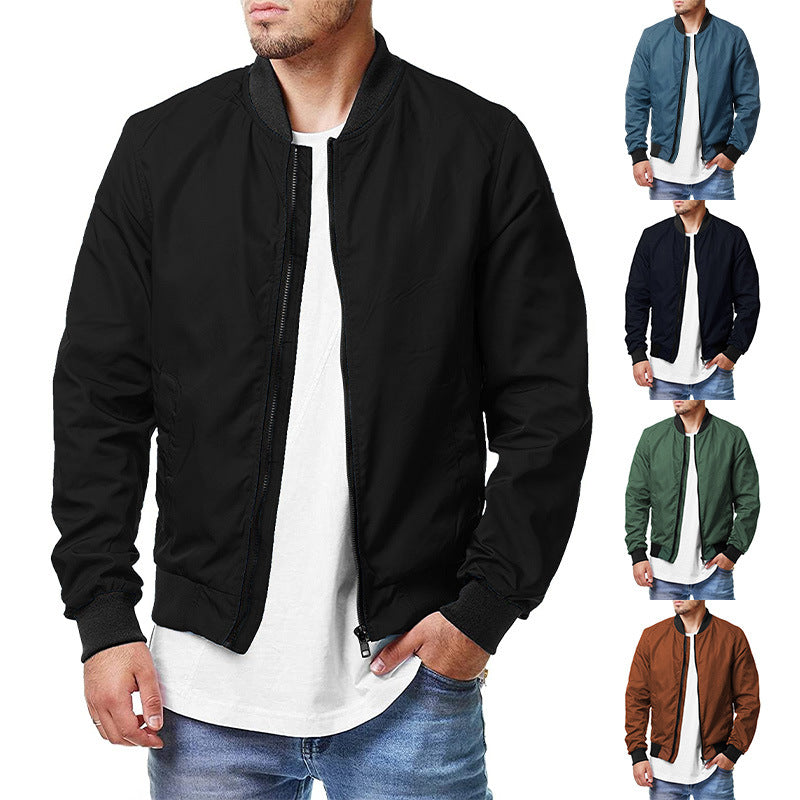 New Men's Pilot Jacket Spring Autumn Casual Fashion Large Men's Zipper Jacket 5XL