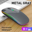 Wireless Mouse For Laptop PC Bluetooth RGB Rechargeable Mouses Wireless Computer Silent Mice LED Backlit Ergonomic Gaming Mouse