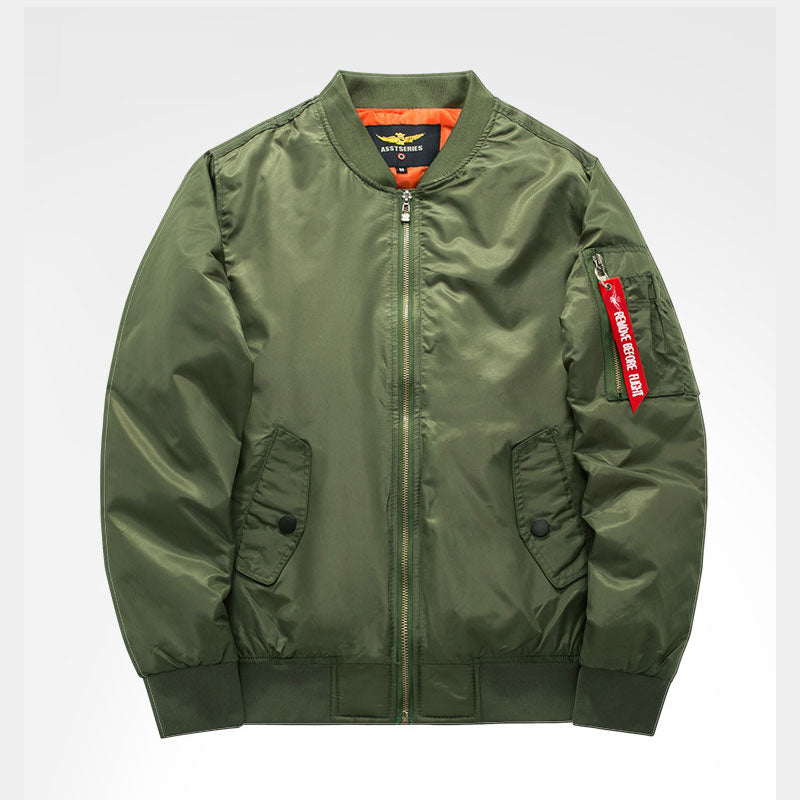 Ma1 Thick And Thin Army Green Military Motorcycle Ma-1 aviator Pilot Air Men Bomber Jacket