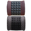 Car Lumbar Support Pillow 12V Electric Massage Auto Seat Back Relaxation Office Chair Waist Lumbar Support Cotton Cushion Pillow