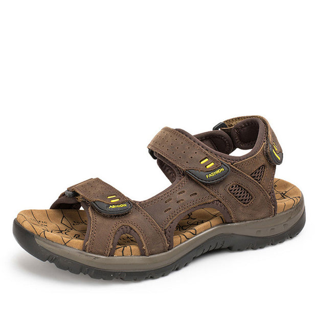 Summer Leisure Beach Men Shoes High Quality Leather Sandals The Big Yards Men's Sandals