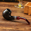 Snake Scale Resin Pipes Chimney Double Filter Wood Smoking Pipe Herb Tobacco Pipe Cigar Narguile Weed Grinder Smoke