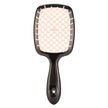 Peine de masaje hueco en forma de panal, peine de rejilla para cabello liso, peine de doble propósito para cabello liso seco y húmedo, peine para peinar cabello rizado y esponjoso