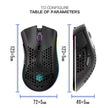 2.4GHz Wireless Gaming Mouse 7 Button 1600 DPI Adjustable RGB Backlit Rechargeable Mouse Lightweight Honeycomb Shell Gamer Mice
