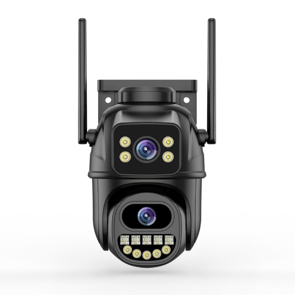 Dual screen wireless 360 degree mobile remote outdoor WiFi camera monitoring