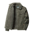 Men's Autumn And Winter New Style Washed Cotton Plush Thickened Casual Fashion Lapel Jacket