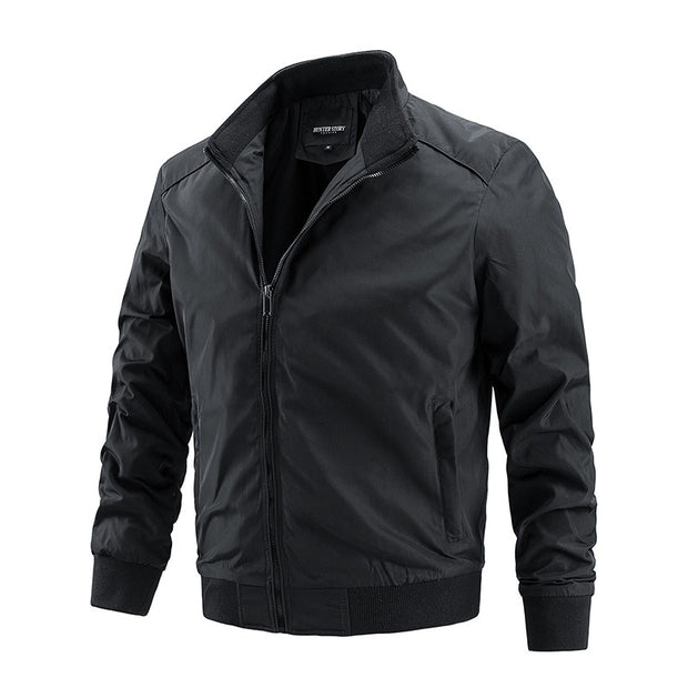 Chaqueta fina para hombre, abrigo de primavera y otoño, cazadora informal grande, ropa de moda coreana para hombre