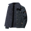Men's Autumn And Winter New Style Washed Cotton Plush Thickened Casual Fashion Lapel Jacket