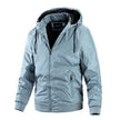 Men's Spring and Autumn Removable Hooded Jacket Casual Sports Thin Cotton Coat Business Fashion Men's Wear