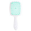 Peine de masaje hueco en forma de panal, peine de rejilla para cabello liso, peine de doble propósito para cabello liso seco y húmedo, peine para peinar cabello rizado y esponjoso