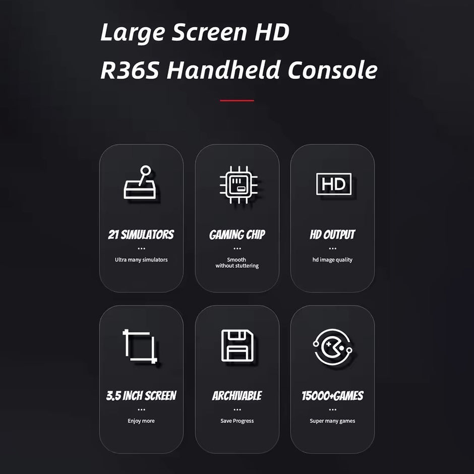 R36S Portable Handheld Retro Arcade Joystick All-in-One Open-Source Gaming Console