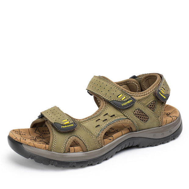 Summer Leisure Beach Men Shoes High Quality Leather Sandals The Big Yards Men's Sandals