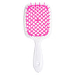 Peine de masaje hueco en forma de panal, peine de rejilla para cabello liso, peine de doble propósito para cabello liso seco y húmedo, peine para peinar cabello rizado y esponjoso