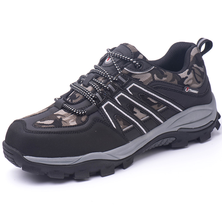 Trendy Hiking Shoes Smash-proof and Anti-stab Mode Sole Safety Shoes Outdoor Rock Climbing Shoes