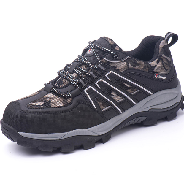 Trendy Hiking Shoes Smash-proof and Anti-stab Mode Sole Safety Shoes Outdoor Rock Climbing Shoes
