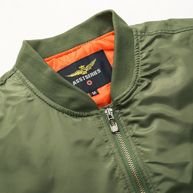 Ma1 Thick And Thin Army Green Military Motorcycle Ma-1 aviator Pilot Air Men Bomber Jacket