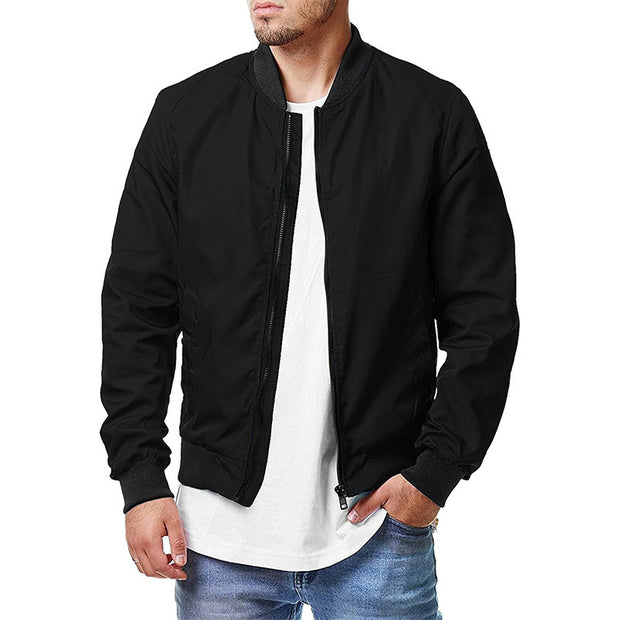 New Men's Pilot Jacket Spring Autumn Casual Fashion Large Men's Zipper Jacket 5XL