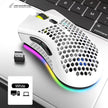 2.4GHz Wireless Gaming Mouse 7 Button 1600 DPI Adjustable RGB Backlit Rechargeable Mouse Lightweight Honeycomb Shell Gamer Mice