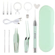 Illuminated Ear Scoop Ear Cleaner Pick Earmuff Ear Pick Visual Ear Scoop Children's Luminous Earwax Tweezers Set